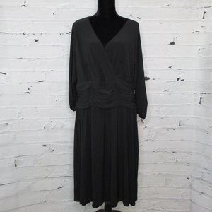 NY Collection Plus Ruched A-Line Cocktail Dress